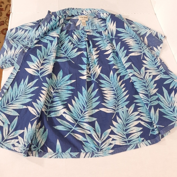 Cooke Street Palm Frond Reverse Print Hawaiian Shirt - Picture 4 of 6